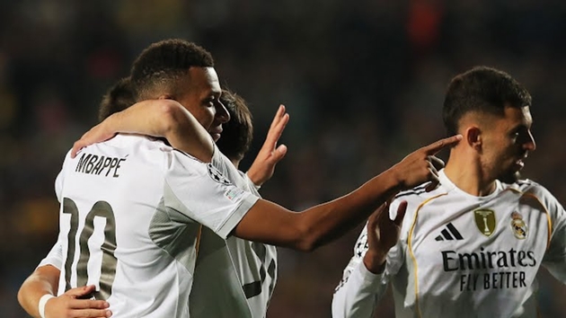 Ảnh bài viết Mbappe lập hat-trick, Real Madrid 'hủy diệt' Kairat 5-0