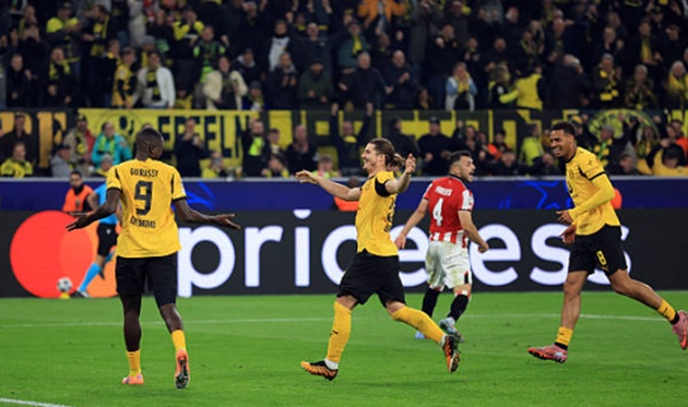 Ảnh bài viết Brandt và Guirassy giúp Dortmund thắng đậm Bilbao