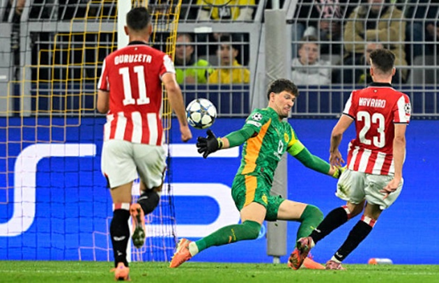 Bilbao chơi nỗ lực sau bàn rút ngắn tỷ số nhưng bất lực trước Dortmund
