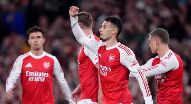 Ảnh bài viết Martinelli và Saka tỏa sáng, Arsenal hạ gục Olympiacos trên sân nhà