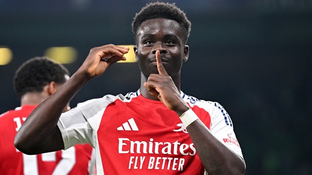 Arsenal quyết tâm giữ chân Saka.