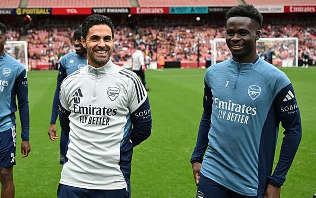 Ảnh bài viết Arteta ca ngợi Saka trước cột mốc đáng nhớ tại Arsenal