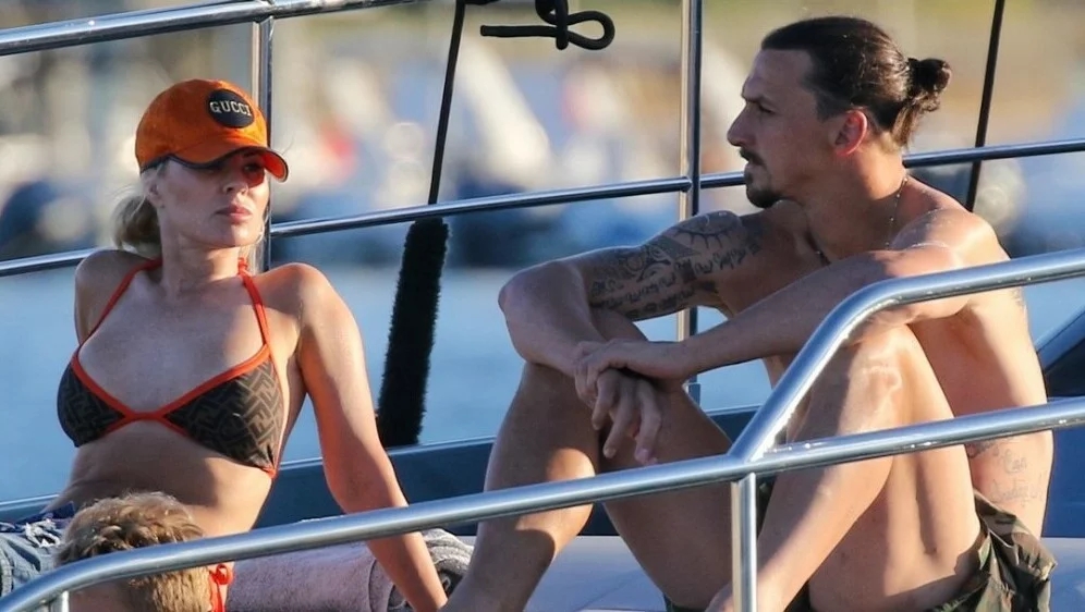Zlatan Ibrahimovic và bạn gái hơn tuổi, Helena Seger.