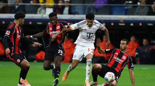 Ảnh bài viết Diaz và Kane giúp Bayern đè bẹp Frankfurt ngay tại Deutsche Bank Park