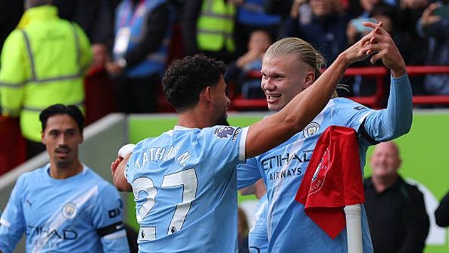 Erling Haaland (7.7): Tiền đạo người Na Uy tiếp tục là cỗ máy ghi bàn không ngừng nghỉ của Manchester City, với pha lập công duy nhất giúp 