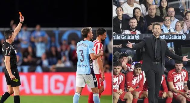 Ảnh bài viết Simeone nổi giận với trọng tài vì thẻ đỏ của Lenglet: “Ông thật trơ trẽn”