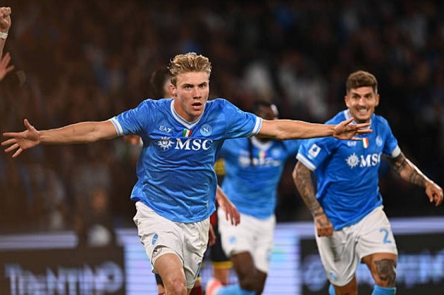 Hojlund có phong độ ghi bàn khá tốt tại Napoli.