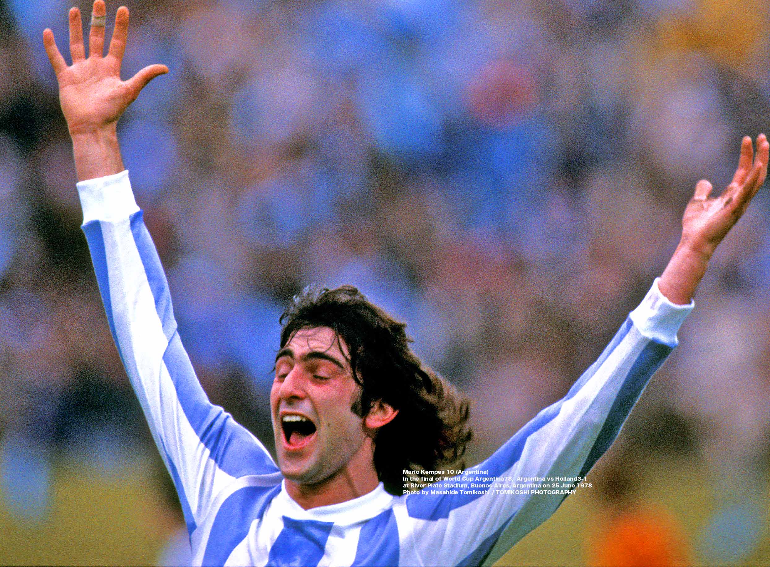 Mario Kempes, người hùng đã đưa Argentina đến chức vô địch World Cup đầu tiên.