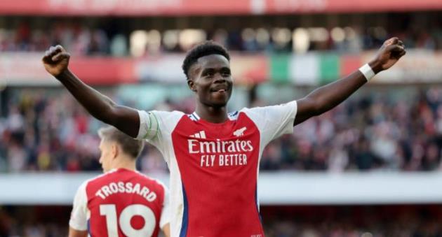 Ảnh bài viết Saka cán mốc 100 bàn thắng và kiến tạo: Biểu tượng mới của Arsenal