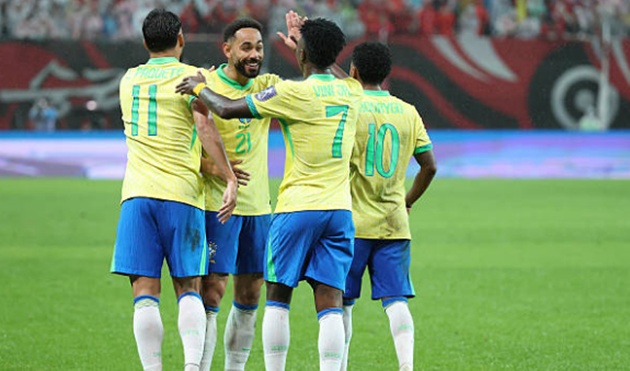 Ảnh bài viết Rodrygo - Estevao cùng lập cú đúp, Brazil đại thắng Hàn Quốc 5-0