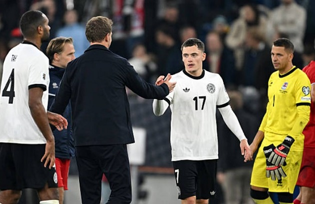 Wirtz hơi thiếu may mắn để có bàn thắng cho riêng mình.