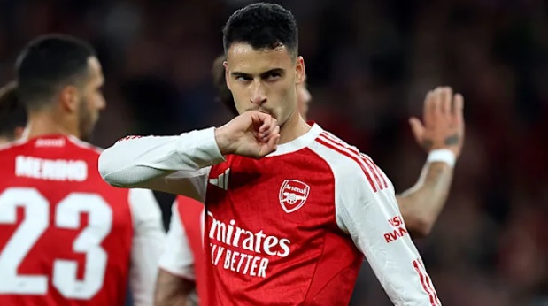 Martinelli thường xuyên tỏa sáng khi được vào sân từ ghế dự bị.