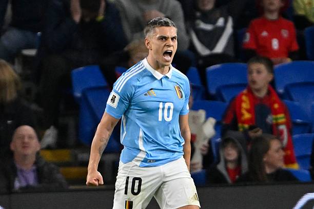 Leandro Trossard vừa có trận đấu xuất sắc cùng tuyển Bỉ.