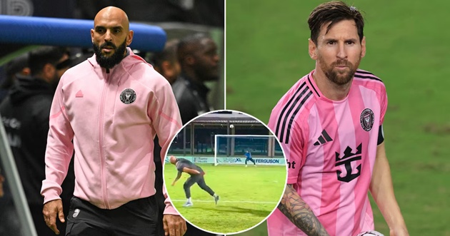 Ảnh bài viết Vệ sĩ của Messi gây bão mạng với siêu phẩm vô lê