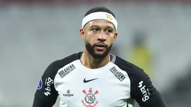 Depay đạt nhiều mốc tiền thưởng của Corinthians.