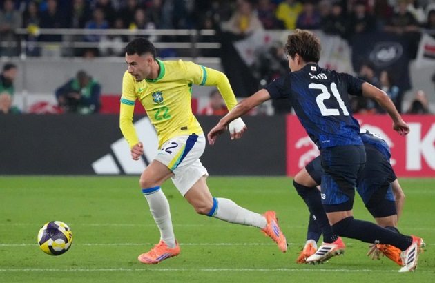 Martinelli thể hiện tốt khi Brazil đụng độ Nhật Bản.