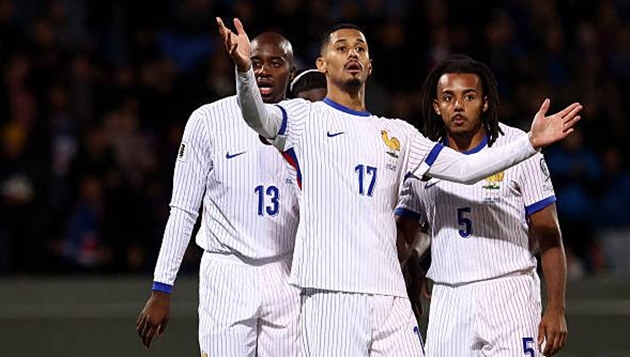 William Saliba chơi không tốt ở trận đấu với Iceland.