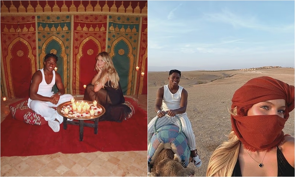 Endrick đang nghỉ dưỡng cùng vợ Gabriely Miranda ở Morocco.