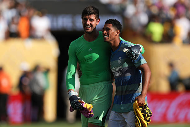 Thibaut Courtois và Jude Bellingham là những đồng đội thân thiết ở Real Madrid. 