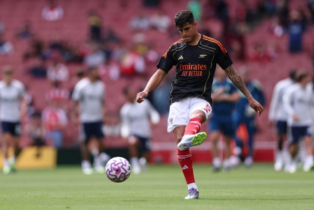 Ảnh bài viết Hincapie hồi phục, Zubimendi ngồi ngoài trong buổi tập của Arsenal