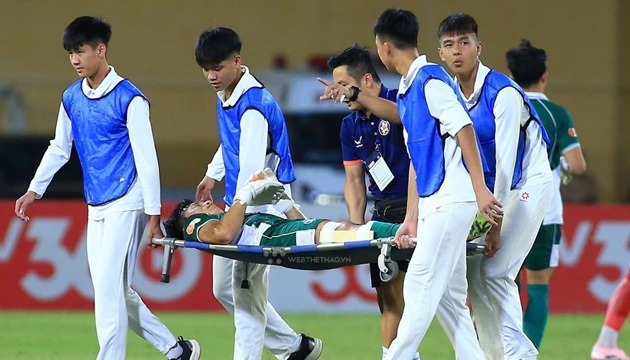 Bùi Tiến Dũng dính chấn thương nặng.