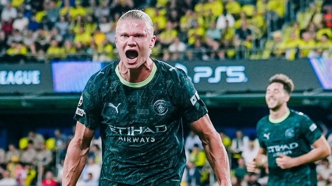 Ảnh bài viết Haaland sánh ngang Ronaldo, Man City thắng trận thứ 2 ở Champions League