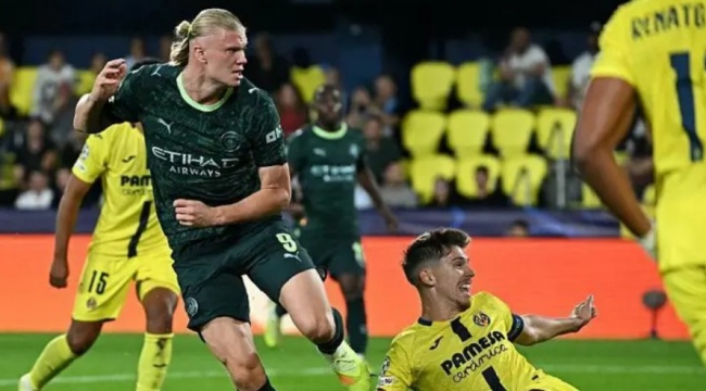 Haaland xé lưới Villarreal.
