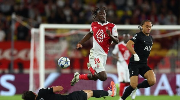 Monaco lấn lướt, nhưng không thể ghi bàn trước Tottenham.