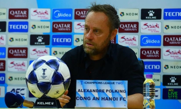 Ông Alexandre Polking thất vọng với trận hòa của Công an Hà Nội.