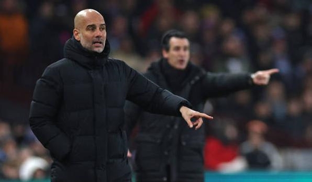 Pep Guardiola sẵn sàng đối đầu Unai Emery tại Villa Park.