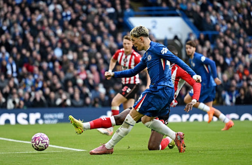 Ảnh bài viết Garnacho dứt điểm uy lực, ghi bàn thắng đầu tiên cho Chelsea