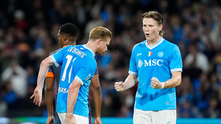 Ảnh bài viết De Bruyne và McTominay ghi bàn, Napoli đánh bại Inter 3-1