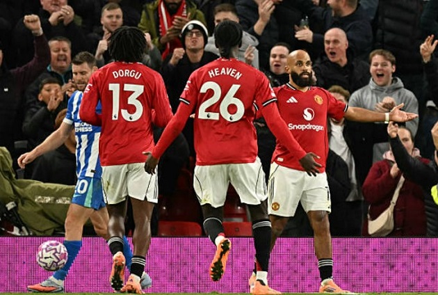 Mbeumo ghi bàn thắng thứ 4 trong màu áo Man Utd ở Ngoại hạng Anh.