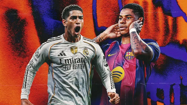 Bellingham và Rashford là 2 ngôi sao người Anh sẽ đá El Clasico