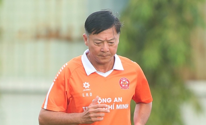 HLV Lê Huỳnh Đức nhận trách nhiệm sau trận thua Công An Hà Nội. Ảnh: CLB Công An TP.HCM.