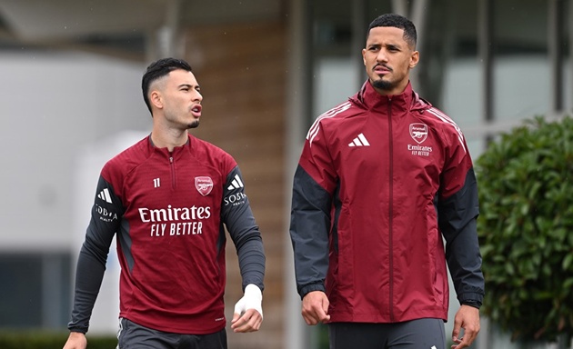 Ảnh bài viết Arteta xác nhận Saliba, Martinelli bỏ lỡ trận Brighton