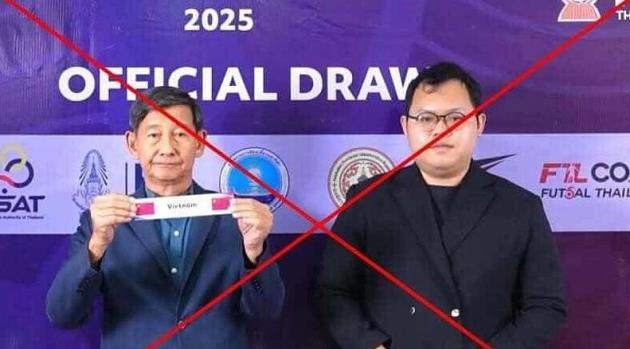 Liên đoàn Bóng đá Thái Lan mắc sai lầm lớn trong lễ bốc thăm.