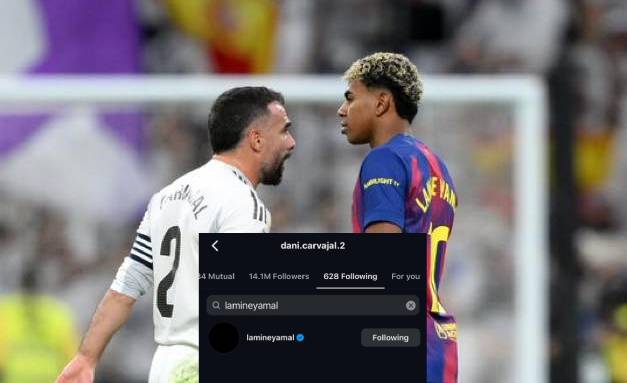 Ảnh bài viết Carvajal bất ngờ “follow” Yamal: Tín hiệu hòa giải sau El Clasico
