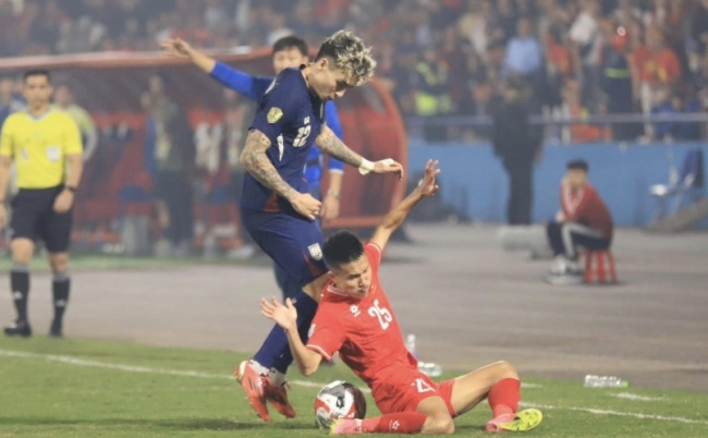 Ngọc Tân trong màu áo tuyển Việt Nam.