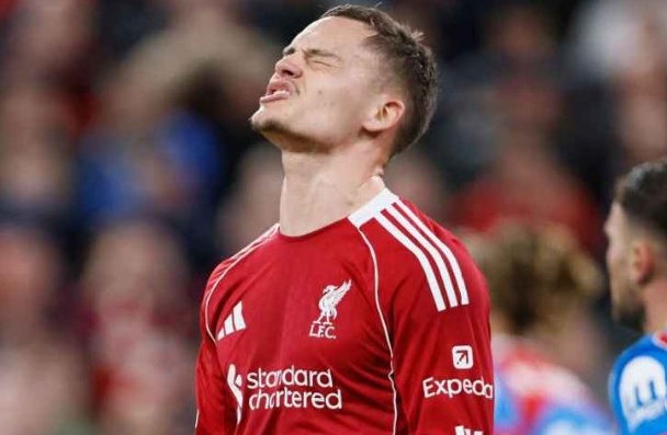 Wirtz trong màu áo Liverpool.