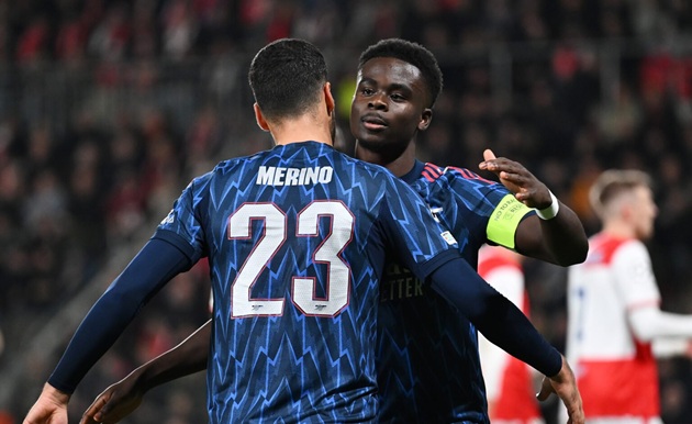 Ảnh bài viết Bukayo Saka tỏa sáng với kỷ lục chưa từng có của Arsenal tại châu Âu