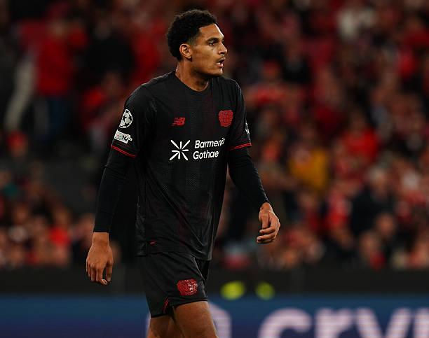 Quansah đã tiến bộ rõ rệt dưới màu áo Leverkusen.