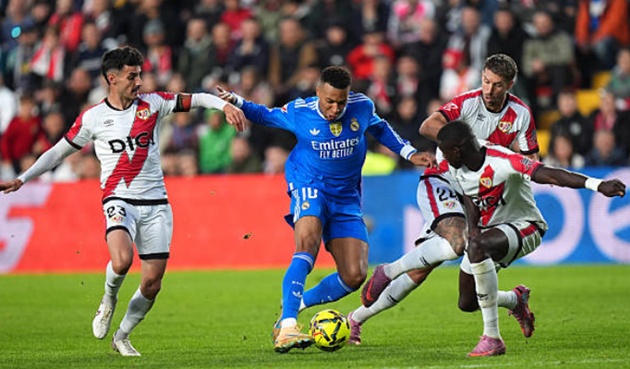 Ảnh bài viết Mbappe tịt ngòi, Real Madrid bế tắc trước Rayo Vallecano