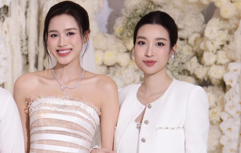 Ảnh bài viết Vợ Chủ tịch Hà Nội FC xuất hiện tinh tế tại tiệc cưới hoa hậu Đỗ Thị Hà