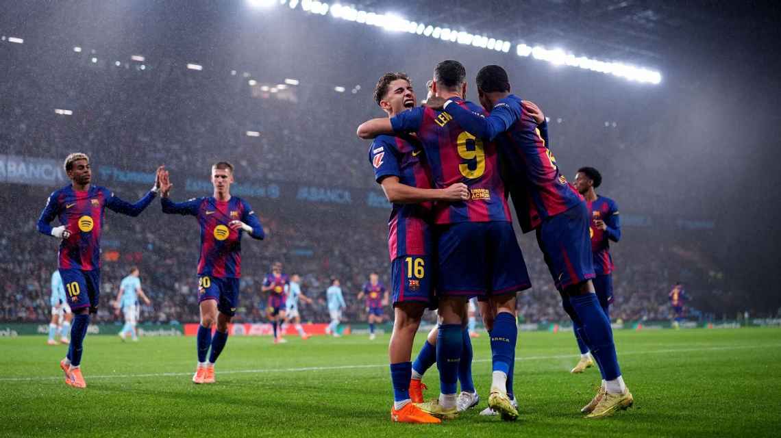 Những màn ăn mừng cuồng nhiệt ở Barca.