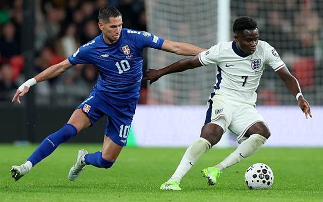 Tuyển Anh không gặp nhiều khó khăn để đánh bại Serbia.