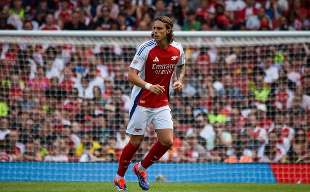 Calafiori có thể trở lại ở trận gặp Spurs.