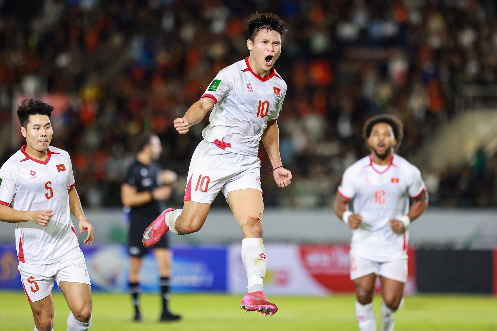 Phạm Tuấn Hải tỏa sáng đúng lúc khi tuyển Việt Nam cần. Ảnh: Hà Nội FC.