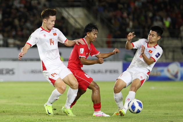 ĐT Việt Nam có trận thắng không dễ dàng trước Lào. Ảnh: AFC