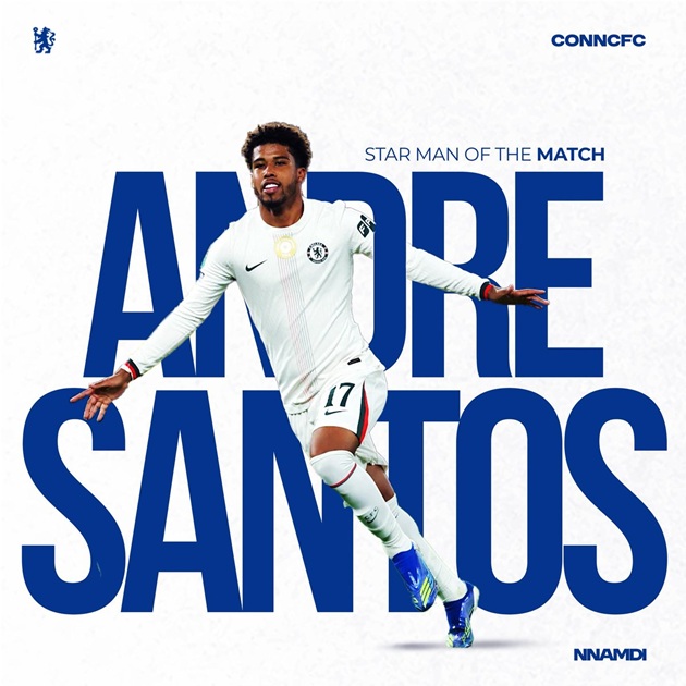 Anh được bình chọn là Cầu thủ xuất sắc nhất trận.